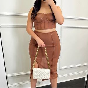 Cute top and skirt set